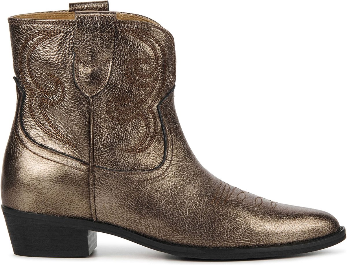 Toral Cowboylaarzen Dames - Laarzen / Damesschoenen - Leer - Puja - Brons - Maat 36