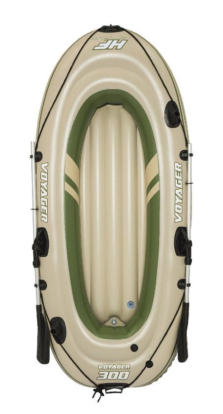 Bestway - 2-Persoons opblaasbare raft boot set - Hydro-Force Voyager 300 - 243x102x31cm