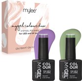 Mylee Gel Nagellak Set 2x10ml [Sage Advice] UV/LED Gellak Nail Art Manicure Pedicure, Professioneel & Thuisgebruik - Langdurig en gemakkelijk aan te brengen
