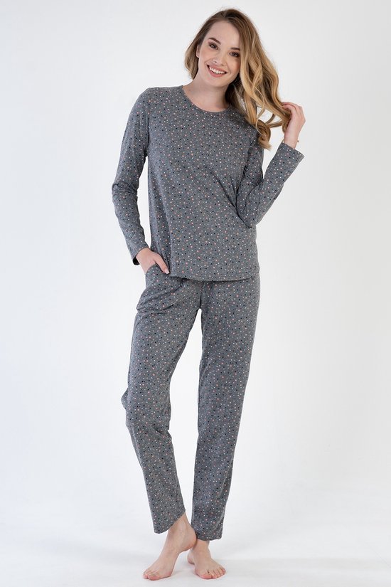 Vienetta - Dames Pyjama Set, Lange Mouwen - XL