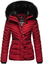 Gewatteerd & Winddicht Navahoo Westeriaa - Winterjas Dames - Volwassen - Afneembare Kraag -Capuchon - Rood - S