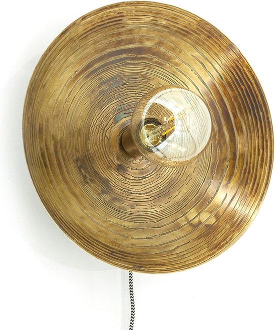 Wandlamp Horus klein Goud - 35 x 35 x 11 cm