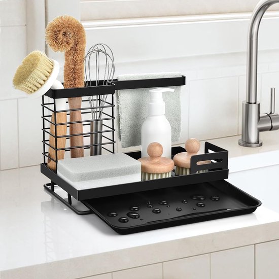 Black Sweden Home Design spoelbak-organizer met uitneembare Black Sweden Home Design spoelbak-organizer met uitneembare