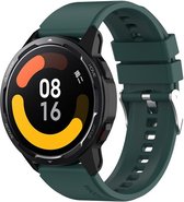 By Qubix Siliconen sportband - Donkergroen - Xiaomi Mi Watch - Xiaomi Watch S1 - S1 Pro - S1 Active - Watch S2