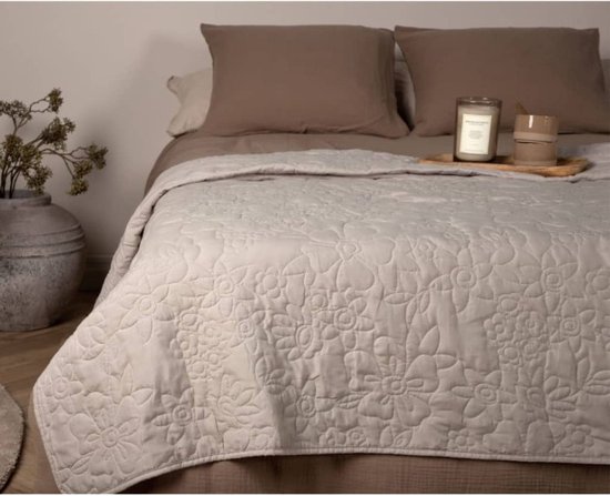 Venture-Home-Bedsprei-Niki-180x260-cm-polyester-beige