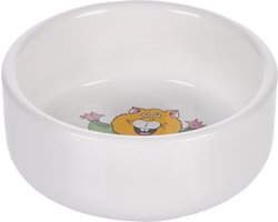 Flamingo Marmo - Eet- En Drinkpot Knaagdier - Eetpot Knaagdier Marmo Keramisch Rond Wit 8,5x8,5x3,5cm 125ml - 1st - 116646 - 1st