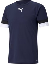 Puma Teamrise Shirt Korte Mouw Heren - Marine | Maat: XL