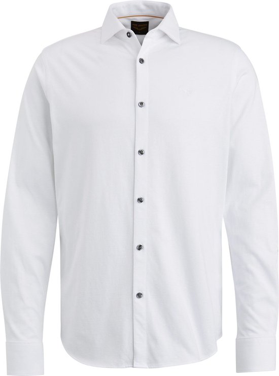 PME Legend - Jersey Overhemd Wit - Heren - Regular-fit
