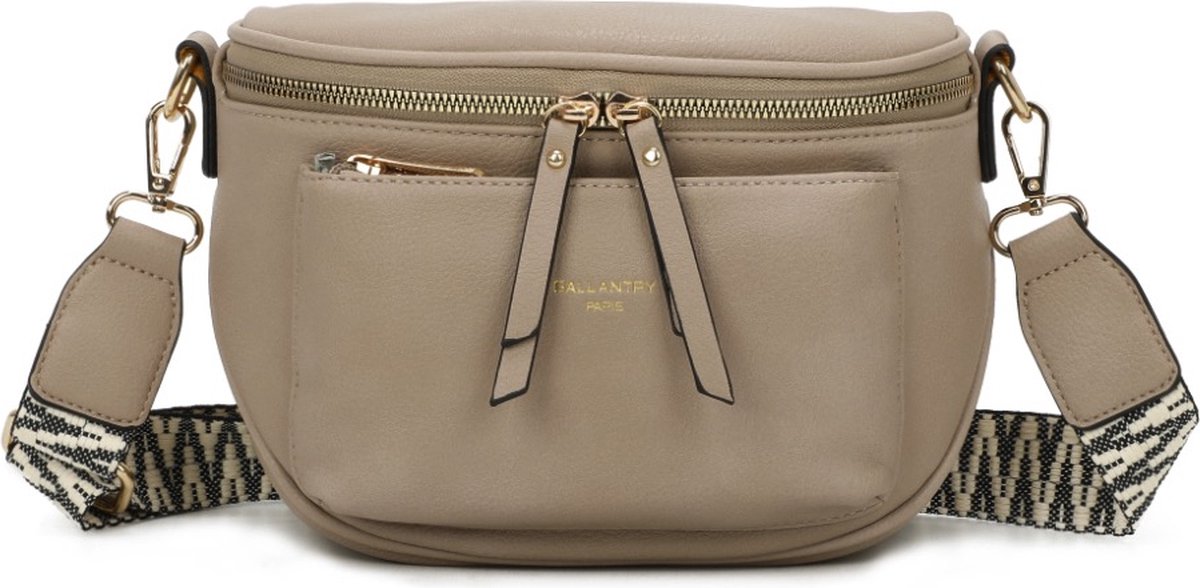 Gallantry - Bumbag - Dames Tas - Telefoontasje - Heuptas - Heuptasjes - Dames Crossbody Tas - Tassenriem - Bag Strap - Taupe