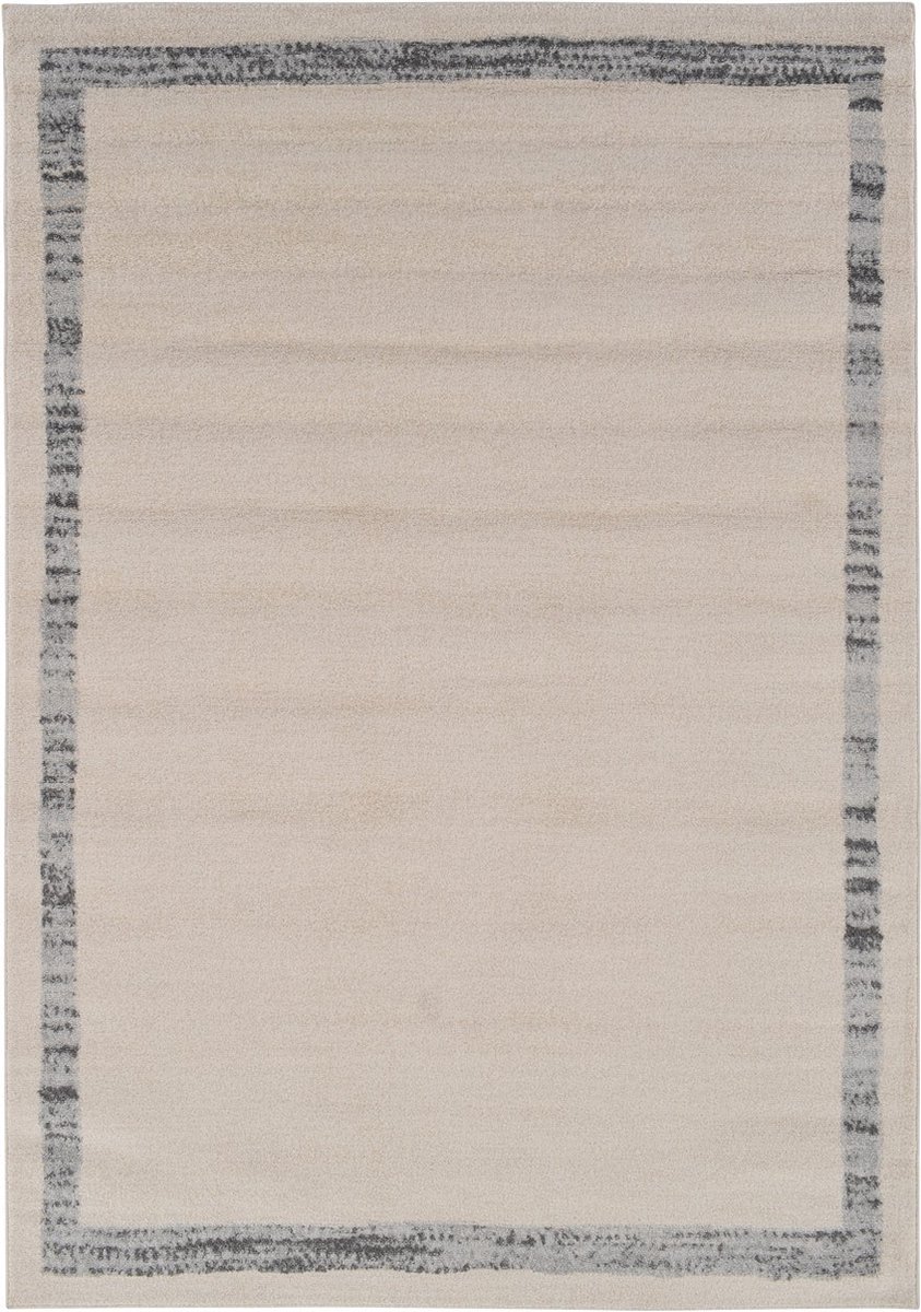 Vercai Rugs Firenze Collectie - Laagpolig Vloerkleed - Polypropyleen - Ivoor Beige - 60x100 cm