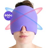 RYCE Migraine Muts - Masker - Extra Dik 600G - Hoofdpijn - Warmte & Koude Therapie - Hot Cold Pack - Relax - Paars