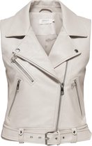 Only Vest Onlvera Gilet en similicuir Otw 15239240 Moonbeam Femmes Taille - L