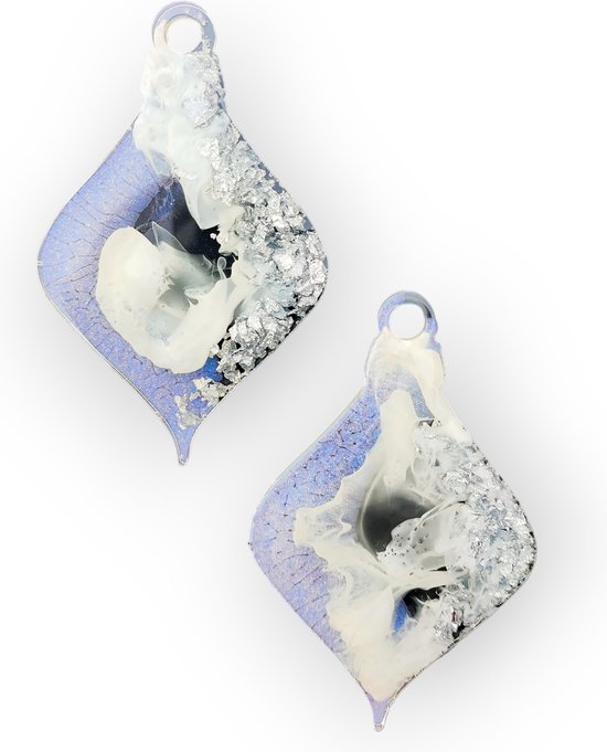 Resin Art JR: Unieke hoogwaardige kwaliteit epoxy kersthangers / Handgemaakte kerstdecoratie / Kerstversiering