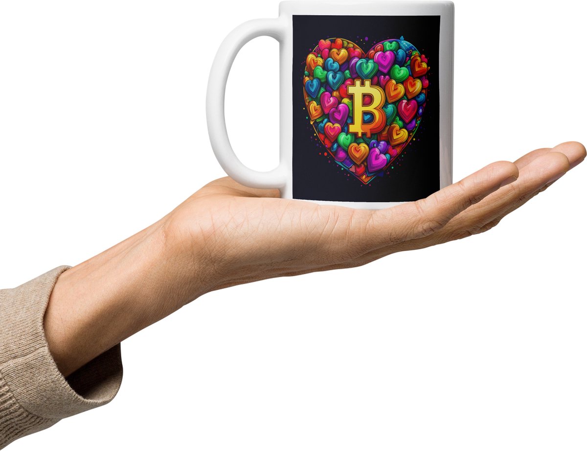 Liefde voor Bitcoin Koffie & Thee Mok 325 ml | Bitcoin cadeau| Crypto cadeau| Bitcoin Beker| Bitcoin Kop| Bitcoin Merch| Crypto Merch| Crypto Beker| Crypto Kop| Crypto Mok