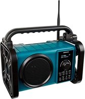 Radio Op Batterijen - Draagbare Radio - Blauw | Zwart