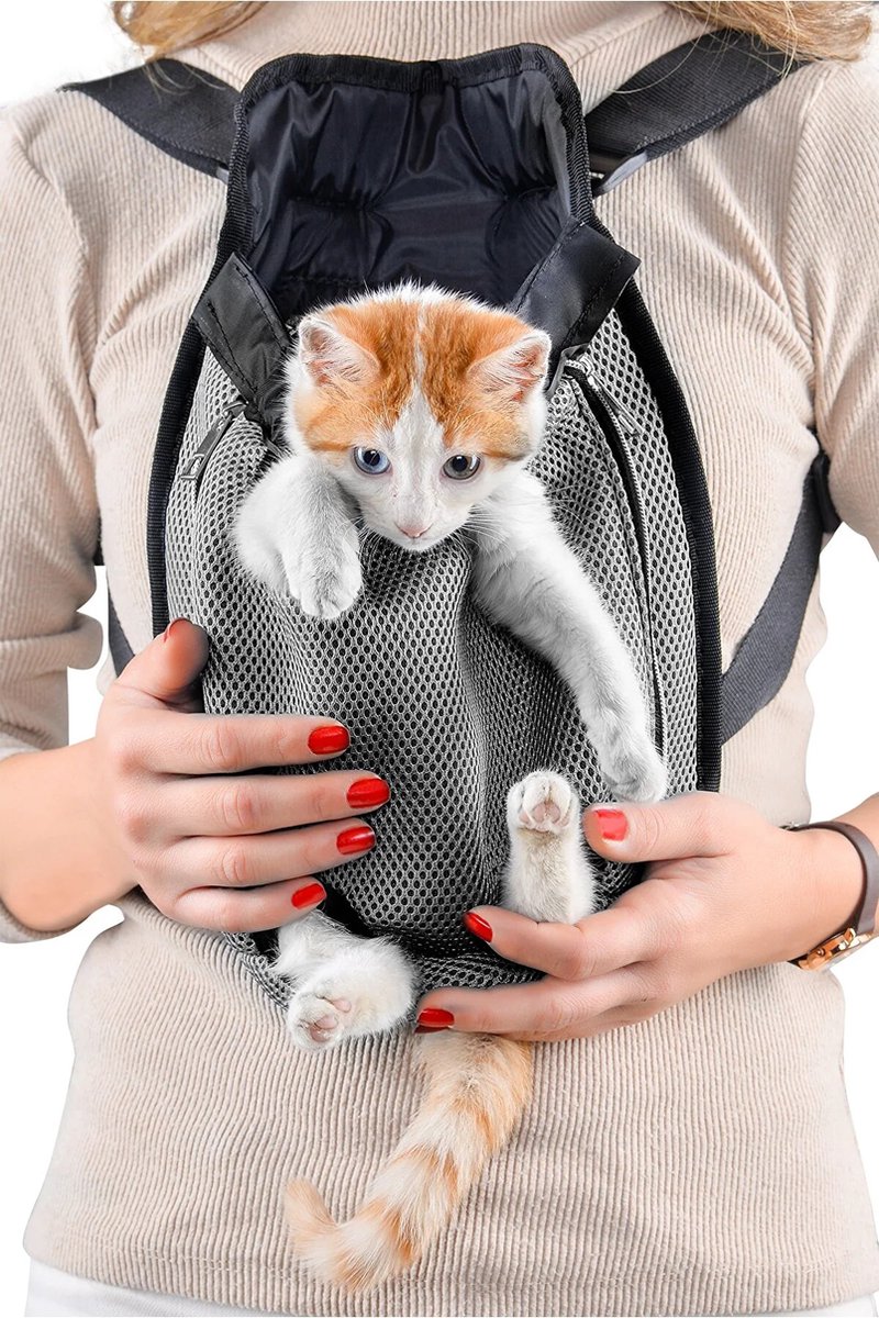 The Kangaroo Petbag by Worldstar Products - Grijs - Huisdieren accessoires, benodigdheden - draagtassen - Reistassen - katten - honden