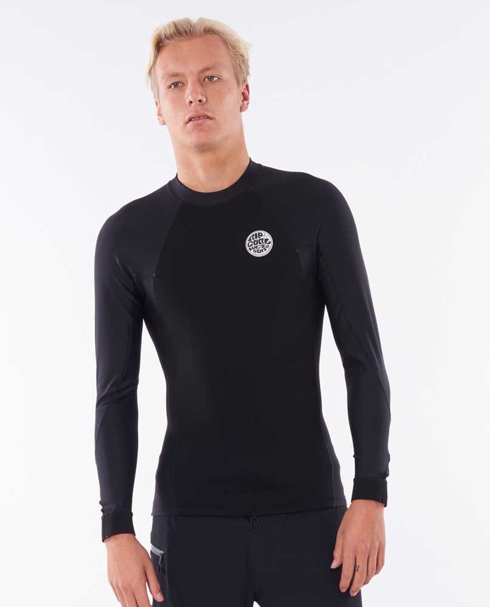 2025 Rip Curl Mens Flashbomb Neo Poly Long Sleeve Top - Black