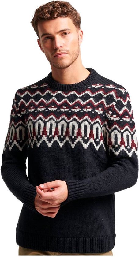 Superdry Fairisle Ronde Hals Sweater Man