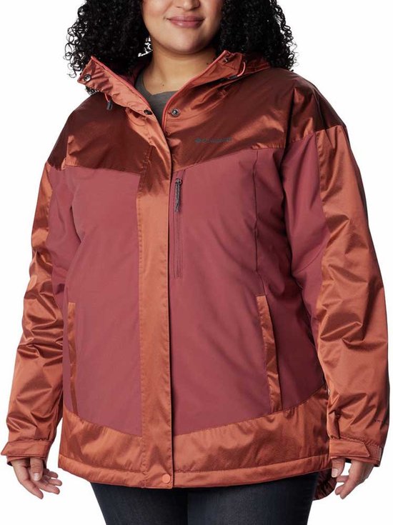 Columbia Point Park™ Regenjack Met Volledige Rits Rood L Vrouw