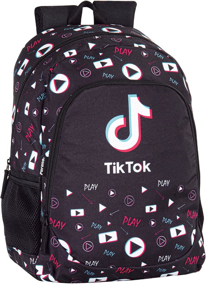 Tiktok Play Rugzak Zwart