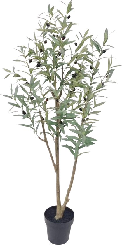 Olijfboom 150cm | Plante artificielle d'olive | Grande plante artificielle | Faux Olijfboom | Faux Olijfboom 150cm | Plante d'intérieur artificielle