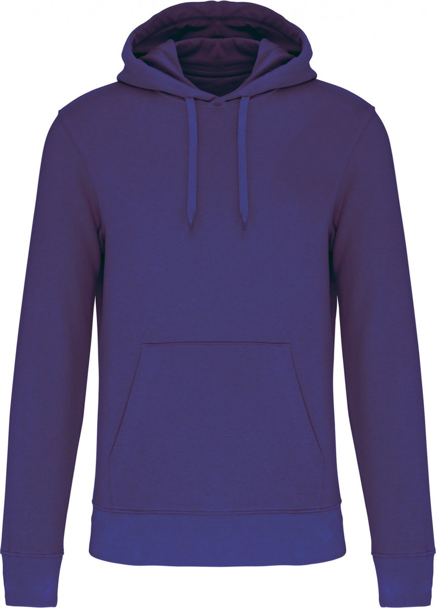 Kariban Ecologische herensweater met capuchon K4027 Deep Paars