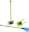 Klein Toys Vileda Color Line 4-delige dweilset groen - mop, bezem, stoffer en blik - groen