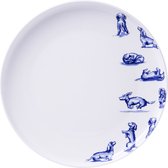 Heinen Delfts Blauw - Teckel Nhaan - Dinerbord - 26 cm