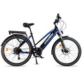 Motard urbain Vienne | Vélo de randonnée électrique| Batterie 960Wh | Bleu | 26"