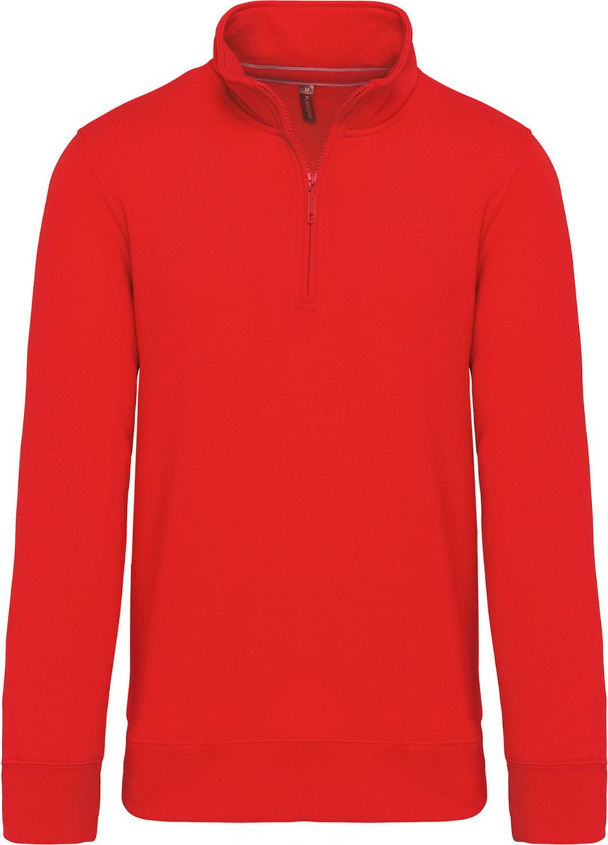 Kariban Sweater met ritshals K487 - Red - XL