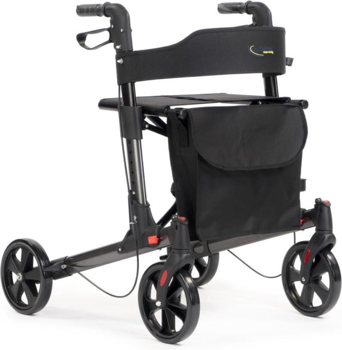 Rollator double, lichtgewicht rollator, opvouwbaar, kleur antraciet