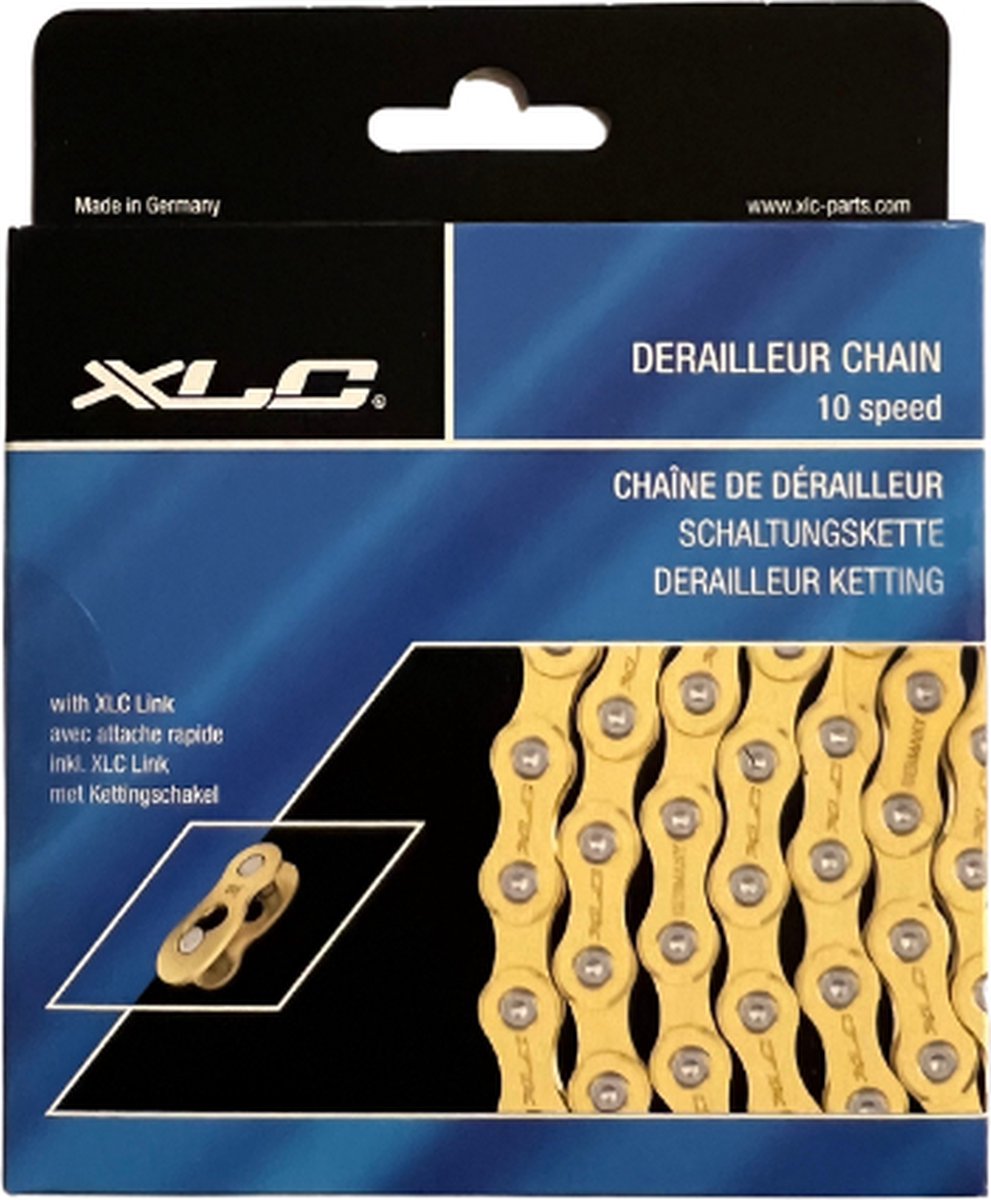 XLC Dérailleur FietsKetting 10speed - 11/128 - 114 - GOUD