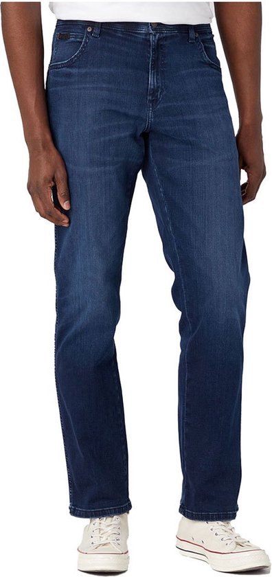 Wrangler Authentics Klassieke jeans met comfortabele taille voor heren, Rots Grijs, 34W / 30L