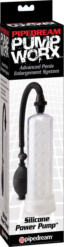 Pipedream Pump Worx penispomp Silicone Power Pump transparant - 7,68 inch