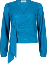 Lofty Manner T-shirt Top Annie Om06 400 Blue Dames Maat - XL
