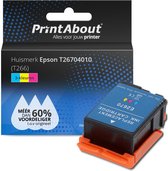 PrintAbout huismerk Inktcartridge T26704010 (T266) 3-kleuren Hoge capaciteit geschikt voor Epson