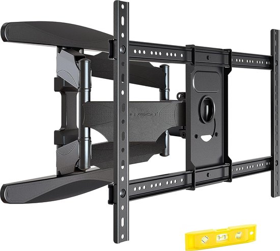 Invision Ultra Sterke TV-Muurbeugel voor 37-75 inch (94-190.5 cm) Schermen, Dubbele Arm Zwenk/Kantelbaar en Uitschuiven, VESA 200x200mm tot 600mm (b) x 400mm (h) - Max Belasting 50kg (DXL-IA