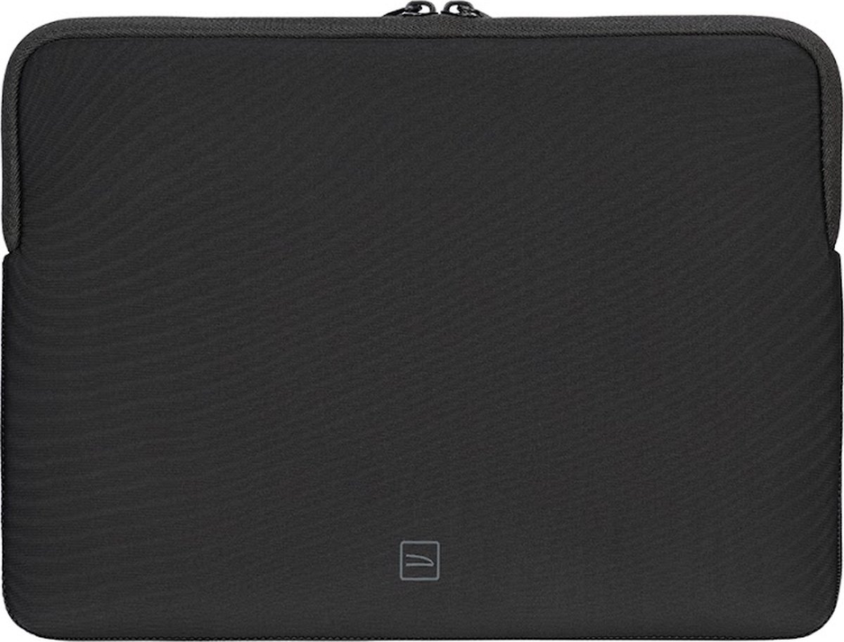 Tucano Elements Sleeve MacBook Air 15 – Robuuste 4mm Neopreen Constructie – Dubbele Rits voor Gemakkelijke Opening – Uitgerust met Tucano Anti-Slip Systeem - Zwart
