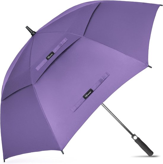 Grand parapluie de golf résistant aux tempêtes à ouverture automatique, parapluie L/XL/ XXL pour hommes et femmes, double auvent avec Ventilation.