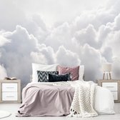 Fotobehangkoning - Behang - Vliesbehang - Fotobehang Wolken - 100 x 70 cm