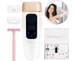 Glossy Skin - IPL Laser Ontharingsapparaat - 9 Standen - Lichtontharing Lichaam & Gezicht - Roze