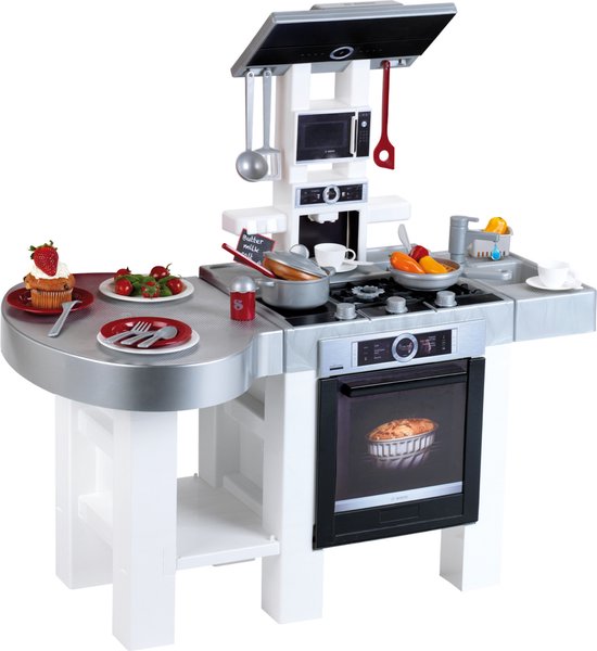 Klein Toys Bosch moderne stijl keuken - fornuis, oven, gootsteen, koffiezetapparaat - incl. licht- en geluidseffecten - multicolor