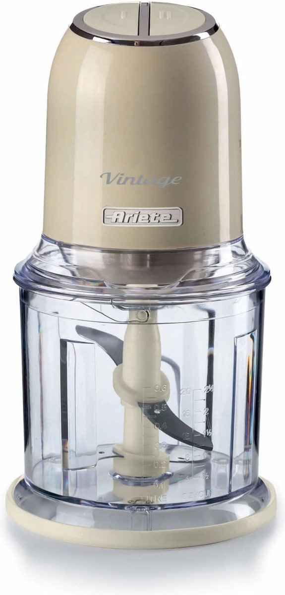 Ariete Elektrische Retro Hakmolen – 600 ml Inhoud – Beige