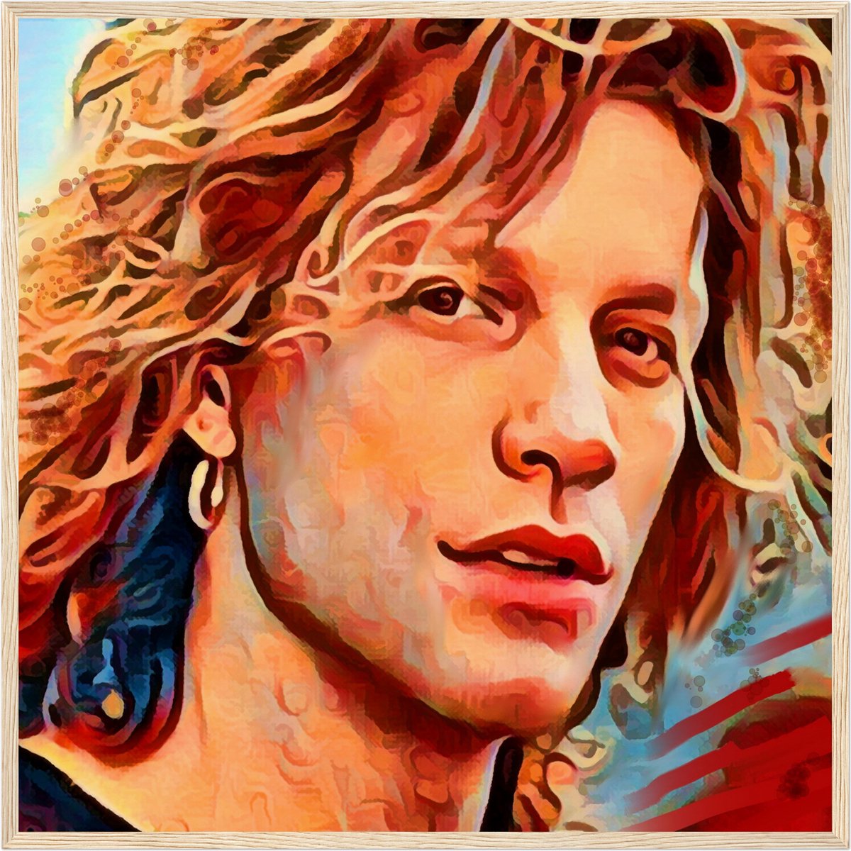 Bon Jovi Vintage Poster Leinwanddruck - Retro Wanddekoration Für Wohnzimmer & Schlafzimmer, 30x45 Cm