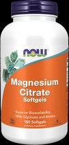 Now foods - Magnesium Citraat - 180 softgels - 400mg