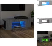 vidaXL TV-meubel - Trendy Design - Tv-meubels - 90x39x30cm - Met RGB LED-verlichting - Kast