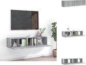 vidaXL TV-meubelset - Sonoma Eiken - Hangende kast - 60x30x30cm - 80x30x30cm - Kast