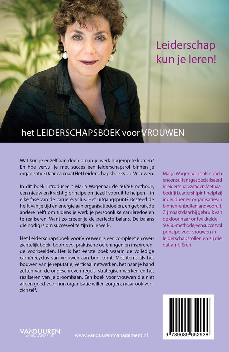 Het leiderschapsboek voor vrouwen - back cover