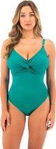 Fantasie OTTAWA UW TWIST FRONT SWIMSUIT WITH ADJUSTABLE LEG Dames Badpak - Bright Jade - Maat 80F