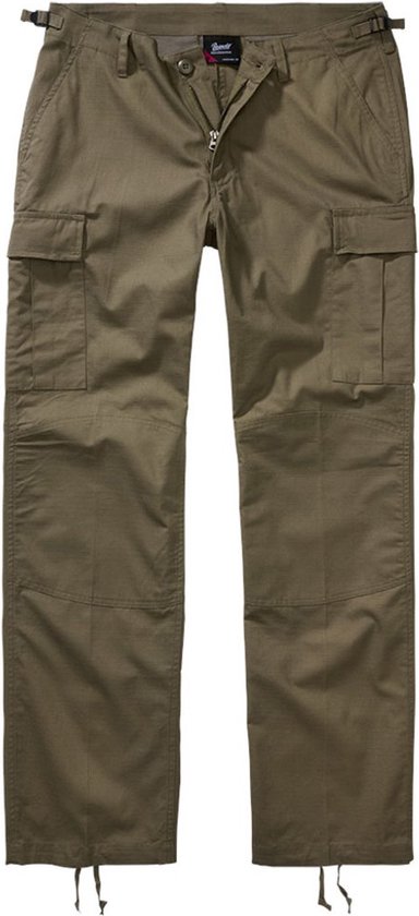 Brandit - BDU Ripstop Broek rechte pijpen - Taille, 36 inch - Groen